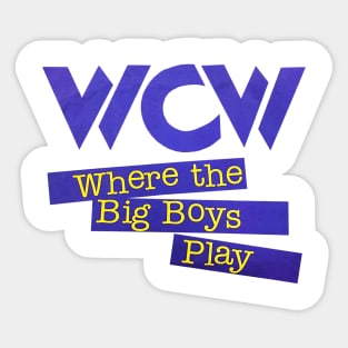 WCW Wrestling - Where the Big Boys Play Sticker